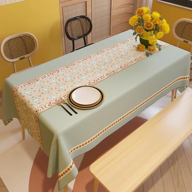 Nordic Home Rectangular Tablecloths for Table Party Decoration Bohemian Waterproof Anti-stain Nappe De Table Table Cover Tapete