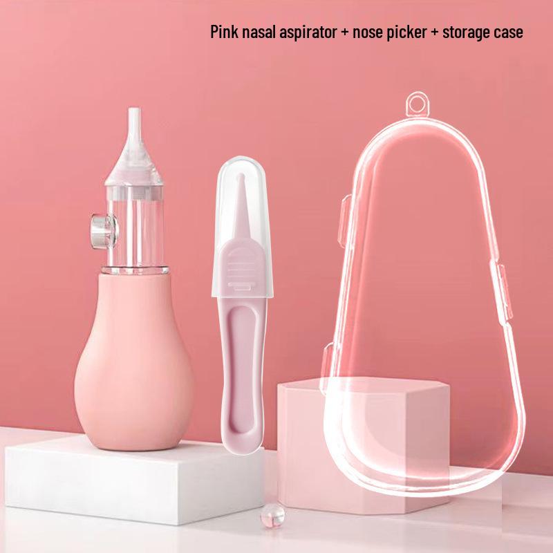 Press-Type Baby Nasal Aspirator for Newborns and Toddlers - Mucus Cleaner for Runny Nose Relief