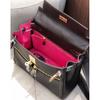 Fubao Leder lakisKL Tasche Doppelreißverschluss 28 Handtasche Premium-Leder-Handtasche Umhängetasche