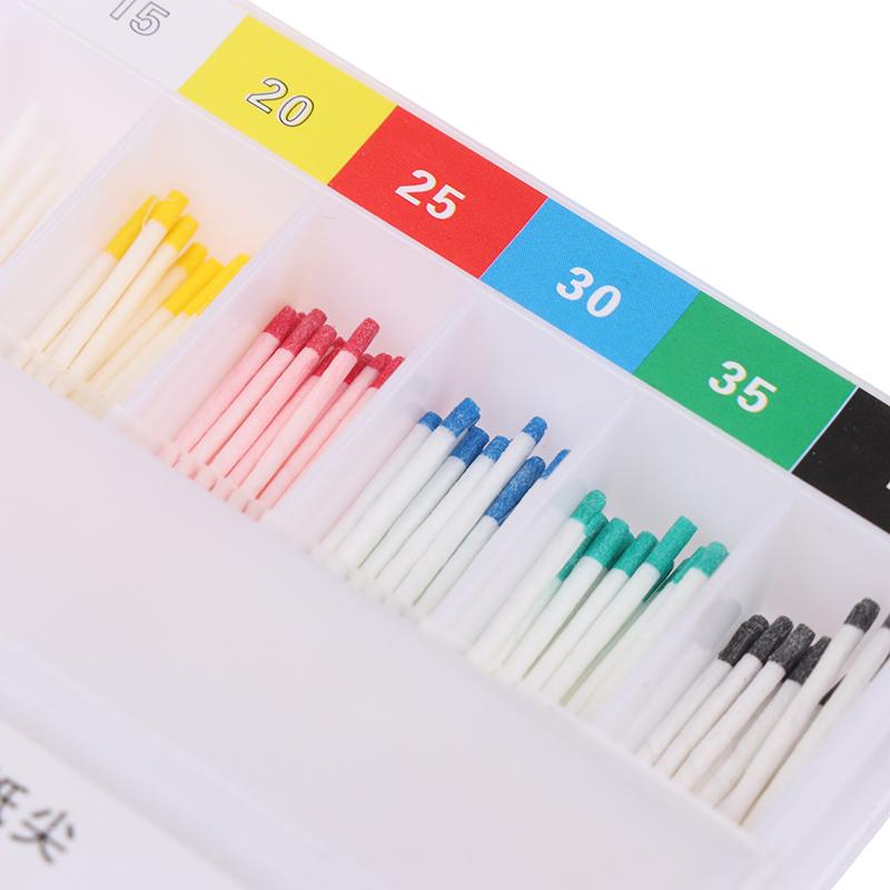 1 Låda Dental Absorberande Pappersspetsar Sterila Blandade Storlekar 02 04 06 Konicitet 15-40 Tandvårdsmaterial Endodonti Pappersspetsar