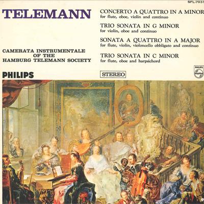 Disc LP CAMERATA INSTRUMENTALE OF THE HAMBU - Telemann : Concert & SONATE SFL7931 PHILIPS - Japonia Obi Clasic Folosit