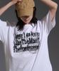 LIKE THE MOST Globe Round Over Short Sleeve T-Shirt_White