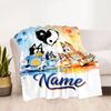 Sunny Day Adventure Customize Text Blanket Throw Customizable Blanket Ultra-Soft Throw For Chair Picnics Living Room Livingroom for All Occasions