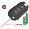 Jingyuqin Flip Remote Smart Car Key For Citroen C3 C4 Cactus Hella For Peugeot 208 301 508 5008 Expert 434MHZ ID46 PCF7941A Chip