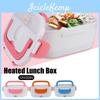 Warmer Plastic Food Dinnerware Foodgrade Electric Heated Lunch Box Fast Heating Food Container Travel Car Work Heating Bento Box 12v 220v Eu Plug