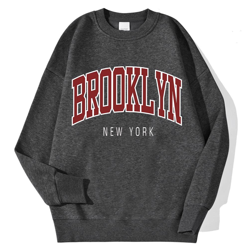 Brooklyn New York Printed Hoodies Women Colorful Clothes Basic Trend Sweatshirt Tops Be Durable Harajuku Hoodie Womens
