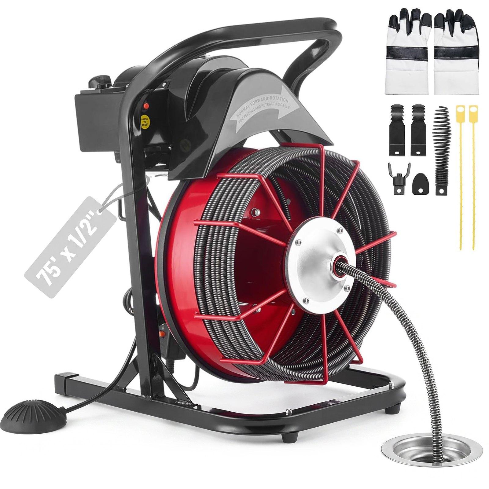 VEVOR Drain Cleaner Machine 23m x