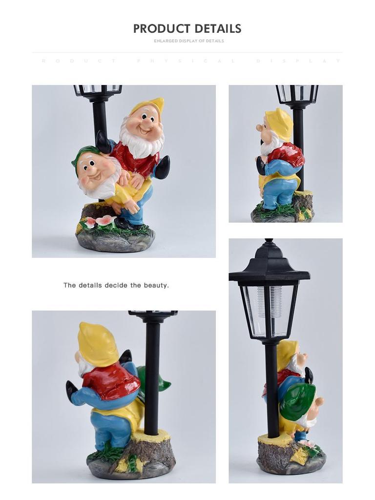 Outdoor Solar Garden Gnome Lights: Christmas Elves for Courtyard, Balcony, Path, and Villa Decoration
