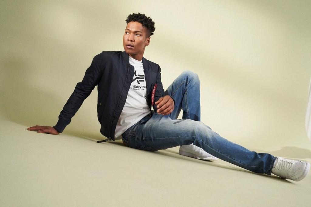 Демисезонная куртка Alpha Industries MA-1 TT Man (191103) rep. blue