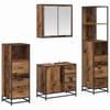 Bathroom Furniture Set with Drawers 4 Pcs Reclaimed Wood Effect Particleboard