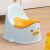 Baby Potty Training Toilet Cute Shape Rounded Edges Prevent Slip Comfortable Baby Potty Toilet for Baby Toddler Blue