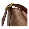 COACH Bleecker 21 Detachable Zipper Bag Artificial Leather Bucket Bag Shoulder Crossbody Bag Small Women's Brown