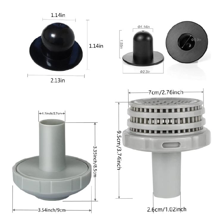Outlet Strainer Hole Plug Fit for Water Circulation Connection Pump Inlet Nozzle