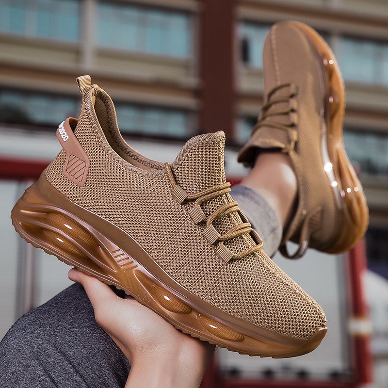 Light Running Shoes for Men Knitted Mesh Casual Sneakers Breathable Walking Jogging Sports Shoes Outdoor Trainers