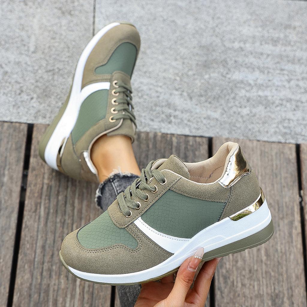 New Spring Autumn Platform Women Casual Breathable Sneakers Comfort Women Platform Shoes Lace Fashion Women Vulcanized Shoes