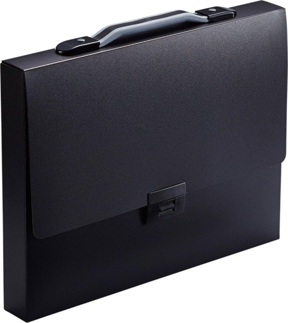 

King Jim Tefit Переносной чехол 40 мм A4, Толстый, Размер, Черный, 282-BK