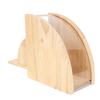 Solid Wood Coffee Filter Holder Fan Shaped Coffee Filter Organizer  Coffee Station