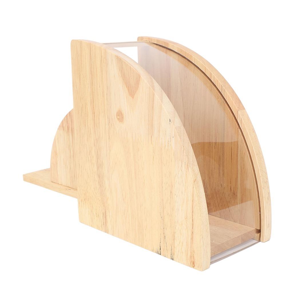 Solid Wood Coffee Filter Holder Fan Shaped Coffee Filter Organizer  Coffee Station