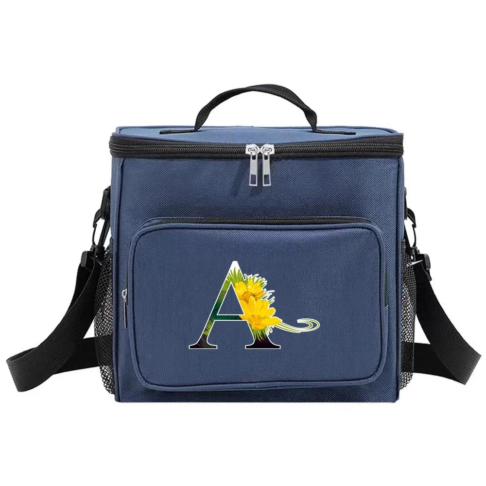 

Lunch Box Insulated Lunch Bags Portable Handbag Waterproof Organizer Case Thermal Cooler Food Storage Boxes Flower Color Series