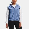 Under Armour Color Block Letter Print Loose Zip-Up Jacket Women Jacket Blue 1368356-488