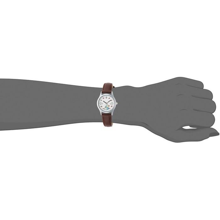 [Seiko Watch] ALBA Studio Ghibli Collaboration – My Neighbor Totoro ACCK406 (White/Silver/Brown Leather)