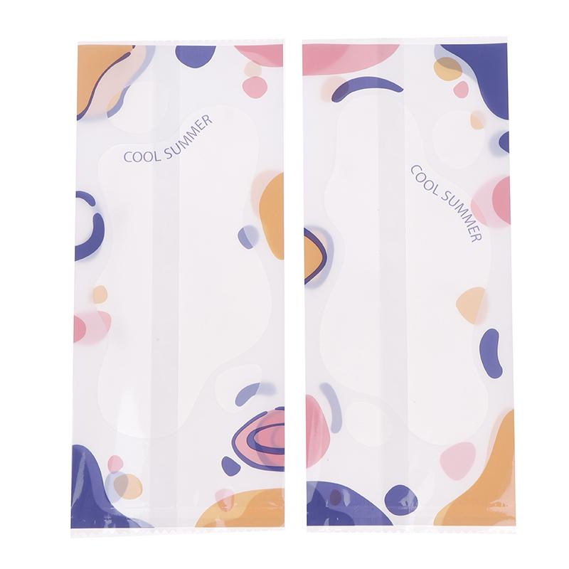 100Pcs/Pack Transparent Cartoon Ice Cream Machine-Sealed Bag Homemade Popsicle Plastic Bag Handmade Ice Cream Packing Bags