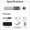 High-definition Wearable Glasses-style Camera, Outdoor Sports Camera, Portable Life Recorder