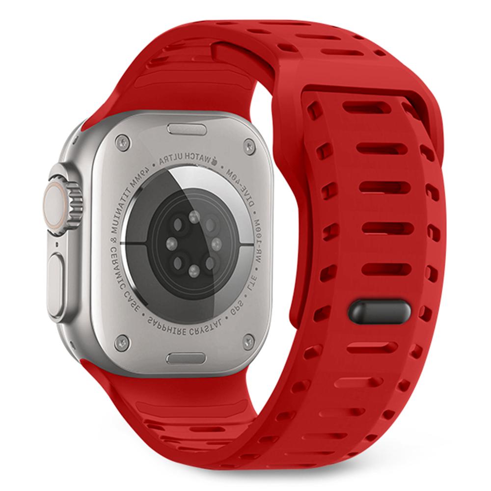 Silicone Band for Apple Watch Series 10 Ultra 9 8 7 SE 6 5 4 3 2 1 46mm 49mm 45mm 44mm 42mm Adjustable Watch Strap