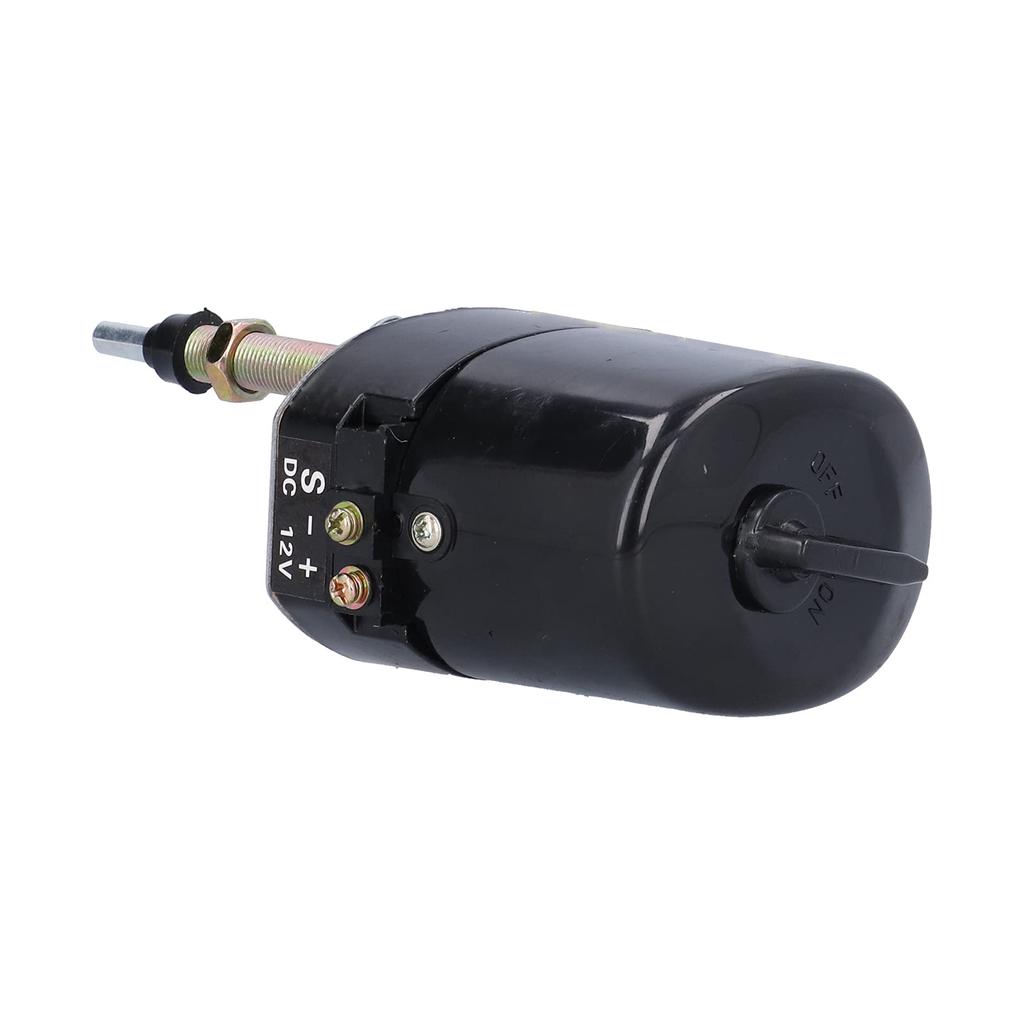 Wiper Motor, QiiluDC12V Metal Wiper Motor 105° Wiper Field for Universal Tractor