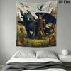 Come Allenare un Drago Arazzo da Parete Appeso Estetico Coperta in Tessuto Stampato Arazzi Decorativi per Camera da Letto Soggiorno Arredamento per la Casa