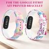 Weiches Bedrucktes Sport-Silikonarmband für Google Fitbit Air Atmungsaktiv Bequem Gummi Ersatz-Armband Armband Band