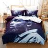 Cool Kendrick Lamar Jazz Funk West Coast Hip Hop Retro Street Culture Themed 3PCS Bedding 1 Duvet Cover + 2 Pillowcases All Seas
