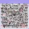 100 Stück Kuromi My Melody Sticker Niedlich Wasserdicht Kawaii Aufkleber für Gepäck und mehr