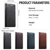 Skórzane etui z klapką dla Samsung Galaxy S26 S25 S24 Ultra S25 Plus S24 S23 S22 5G Portfel