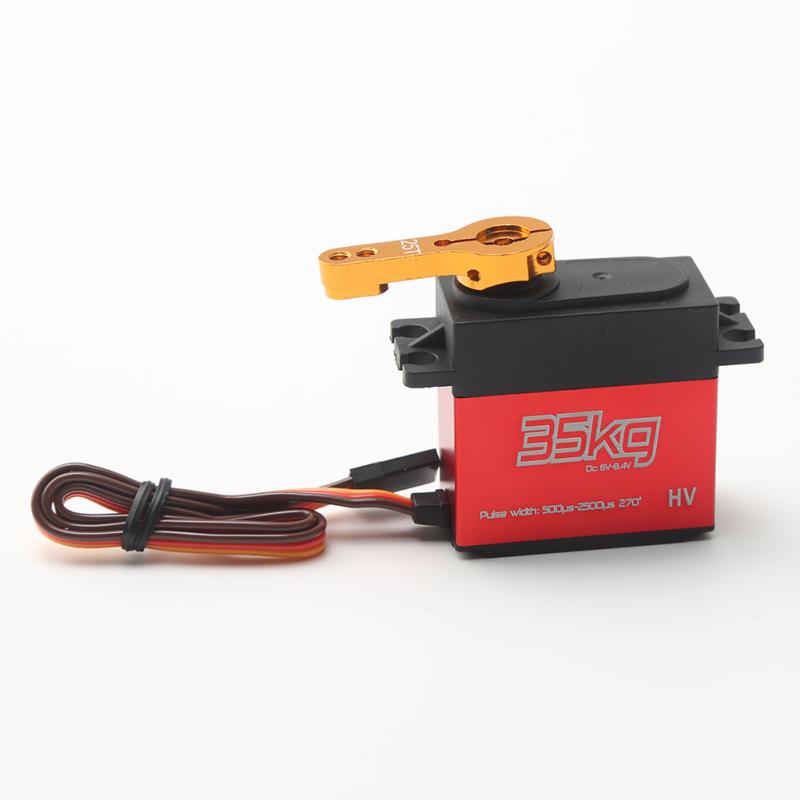 

Цифровий і водонепроникний сервопривід DS3235 Сервопривід Arduino без сердечника, без сердечника, 35 кг і високим крутним моментом. 35KG 270\u00b0