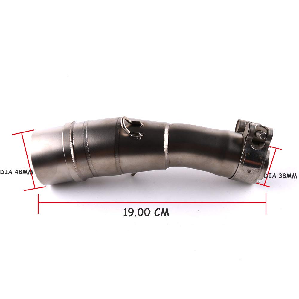 ZSADZS XMAX 250 300 400cc Stainless Steel Exhaust Pipe Mid Section 2017-2018