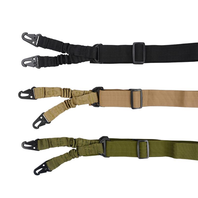 Multifunctional Double Point Military Belt and Lanyard Rope - Black