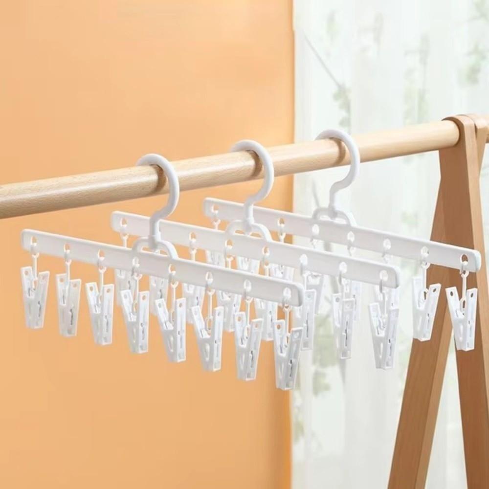 5pcs 8 Clips Drying Clips Windproof Underwear Drying Pants Clip Clothes Drying Hanger  Student Home