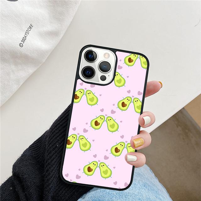 Funny Floral Avocado Mobile Phone Cases Cover For iPhone 17 Air 16 15 14 12 13 11 Pro MAX Apple Plus Coque