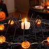Gothic Spider Tealight Candle Holder - Metal Halloween Indoor Decor for Fireplace, Mantel, Apartment, Hotel Lobby Display