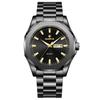 Luxury Men Wristwatch Waterproof Luminous Week Date Casual Man Clock Stainless Steel Quartz Fashion Men's Watches Reloj
