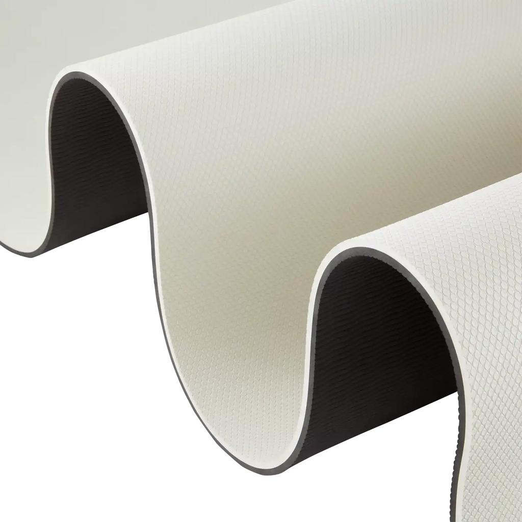 exercise mat 10 mm anti-slip foam 180x60 cm black-grey
