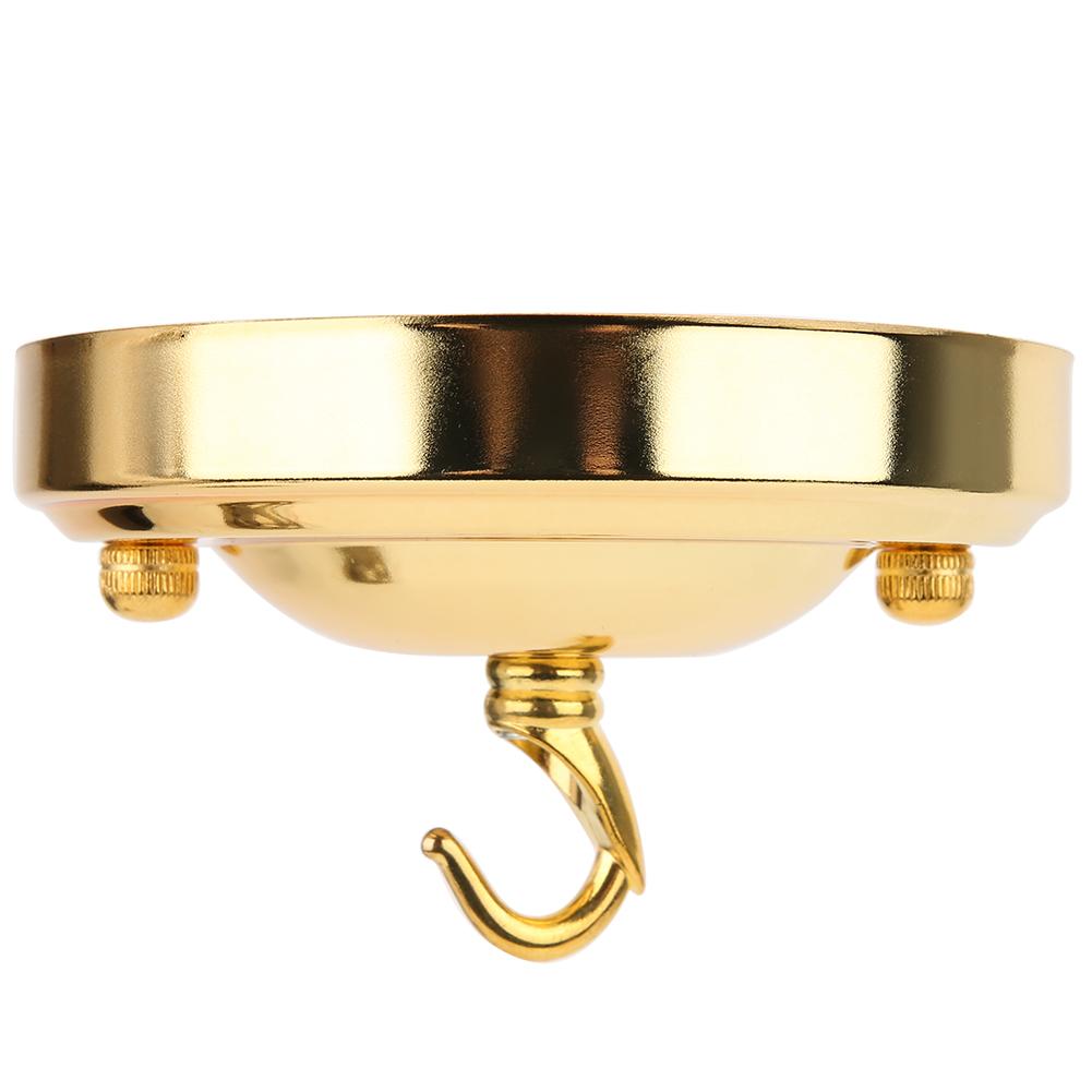 2PCS Iron Chandelier Hanging Plate Hook Ceiling Light Canopy Decoration Fitting Accessory