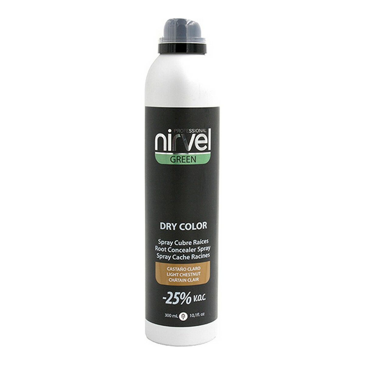 

Root and White Hair Corrector Spray Green Dry Color Nirvel Light Brown (300 ml)
