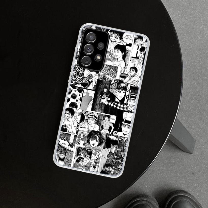 Japanese Horror Manga Style Phone Case Cover For Samsung Galaxy A12 A22 A32 A52 A72 A02S A51 A50S A31 A20S A10S Note 20 Ultra 10