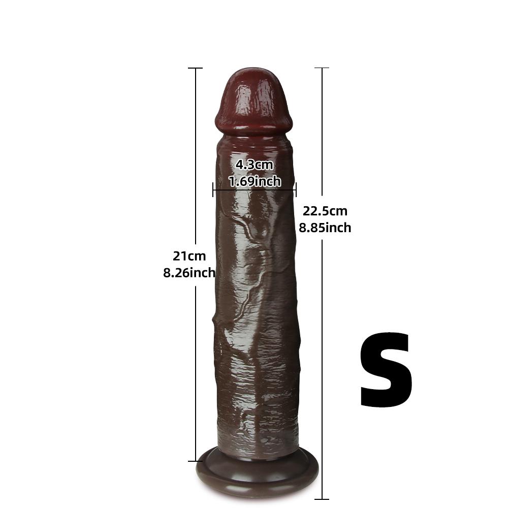 Velké realistické dildo pro ženy začátečnice Posuvná kůže předkožka Anální pochva Bodová stimulace G Umělý penis sexuální hračka masturbátor