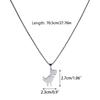 Sweater Chain Choker Necklace Long Chain Punk Dinosaur Pendant Clavicle Chain Choker Necklace for Rapper Unisex Jewelry