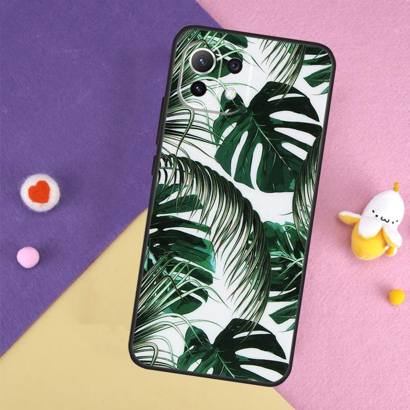 

Чехол с тропическими листьями для Xiaomi 15 13 14 Ultra 14T 11T 12T 13T Pro POCO X7 Pro X3 X5 X6 F5 F6 M6 Pro POCO X6