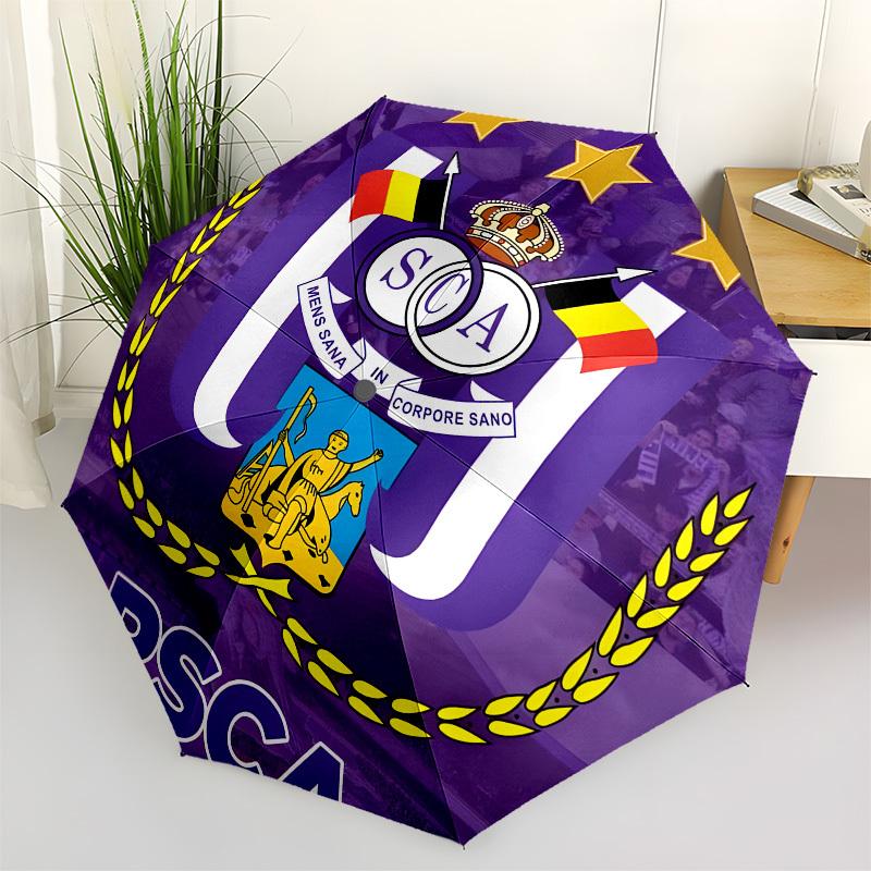 

RSCA, Badge- Automatic Opening and Closing, 8-rib Structure Portable Umbrella, Suitable for Men and Women in All Seasons - Perfect Gift for