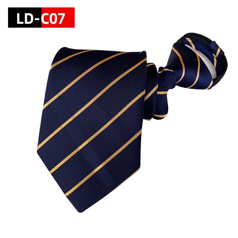 Men's 8cm Lazy Zipper Tie - Easy-Pull Formal Business Tie
